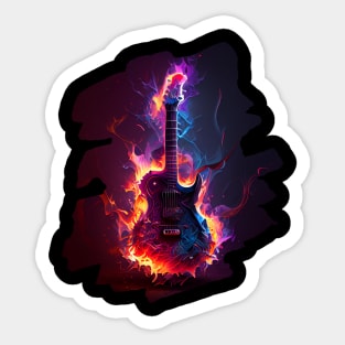 acoustic guitar Sticker